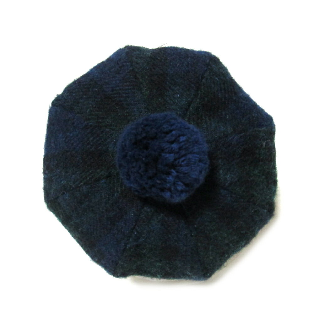 Vintage Harris Tweed ヴィンテージ ハリスツイード スコットランド ベレー帽 (英国性 帽子 ハット オールド ビンテージ タモシャンターtam-o'-shanter) 138283 【中古】