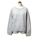 美品 POLO RALPH LAUREN ポロ ラルフローレン 「S」 ドリップベイントスウェットトレーナー (グレー ショート丈) 138773 【中古】