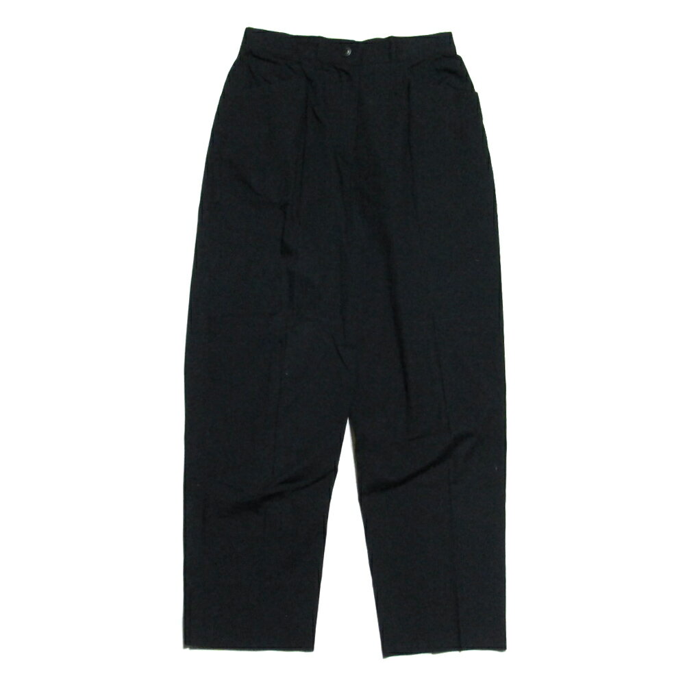 Vintage Christian Dior ヴィンテージ クリスチャン ディオール 「42」 イタリア製 タックテーパードパンツ (黒 ブラック インポート) 138843 【中古】のサムネイル