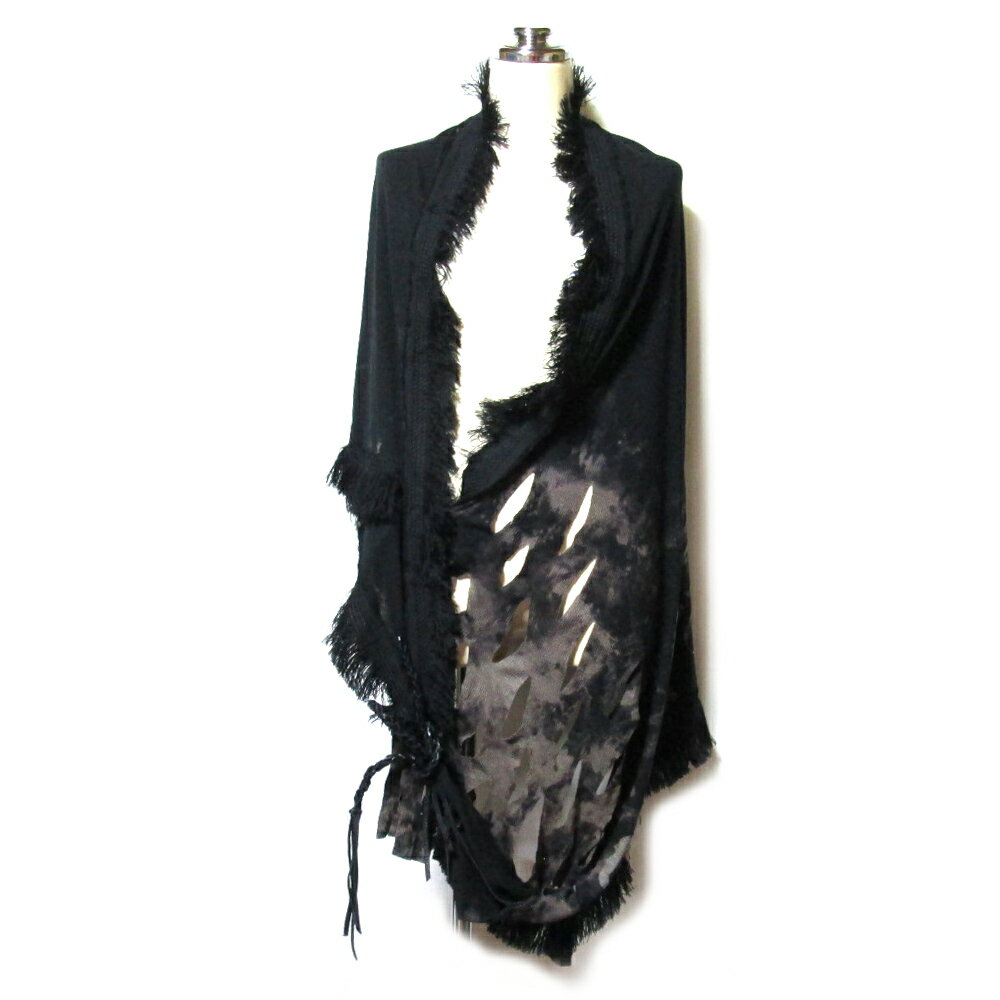 新品同様 NNNC エヌエヌエヌシー グランジ ショール マント (高宮渉平 インディーズ ユニセックス カッ..