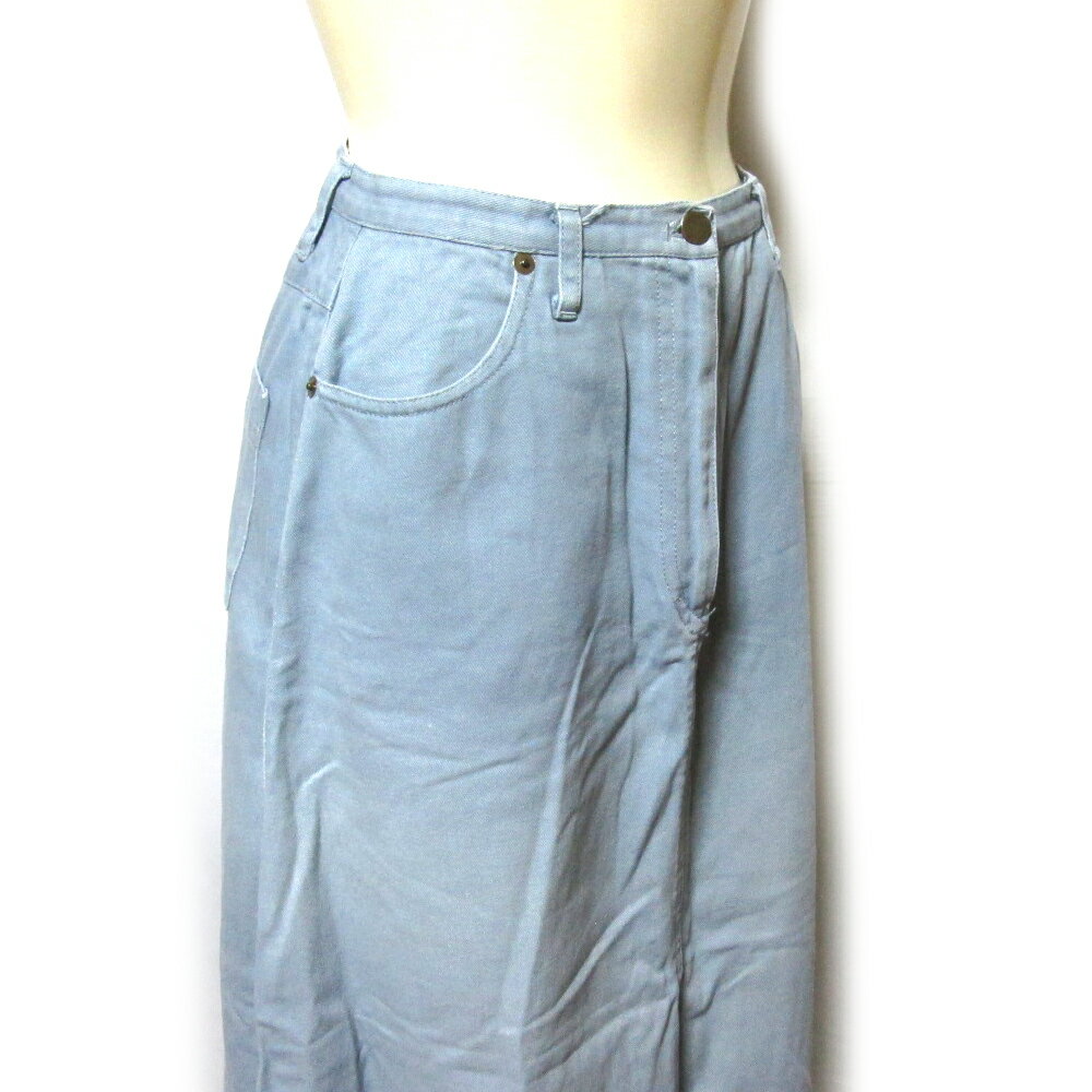 Vintage PINK HOUSE KANEKO ISAO ヴィンテージ ピンクハウス カネコイサオ 日本製 デニム ロングスカート 薄い水色 (ジーンズ 金子功 Made in Japan) 139154 【中古】 3