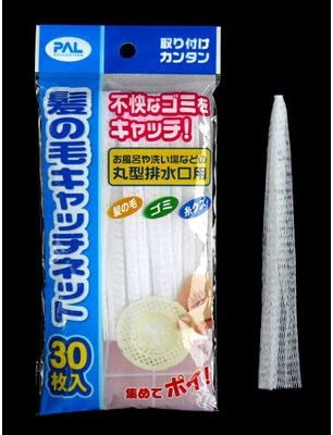 髪の毛キャッチネット 60枚(30枚×2） 丸型排水口用　セイワプロ