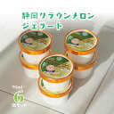 (冷凍)クラウンメロンジェラート6個セット お中元 アイス アイスクリーム 静岡クラウンメロン 静岡県産 マスクメロン メロン高級フルーツ メロン専門店 内祝い...