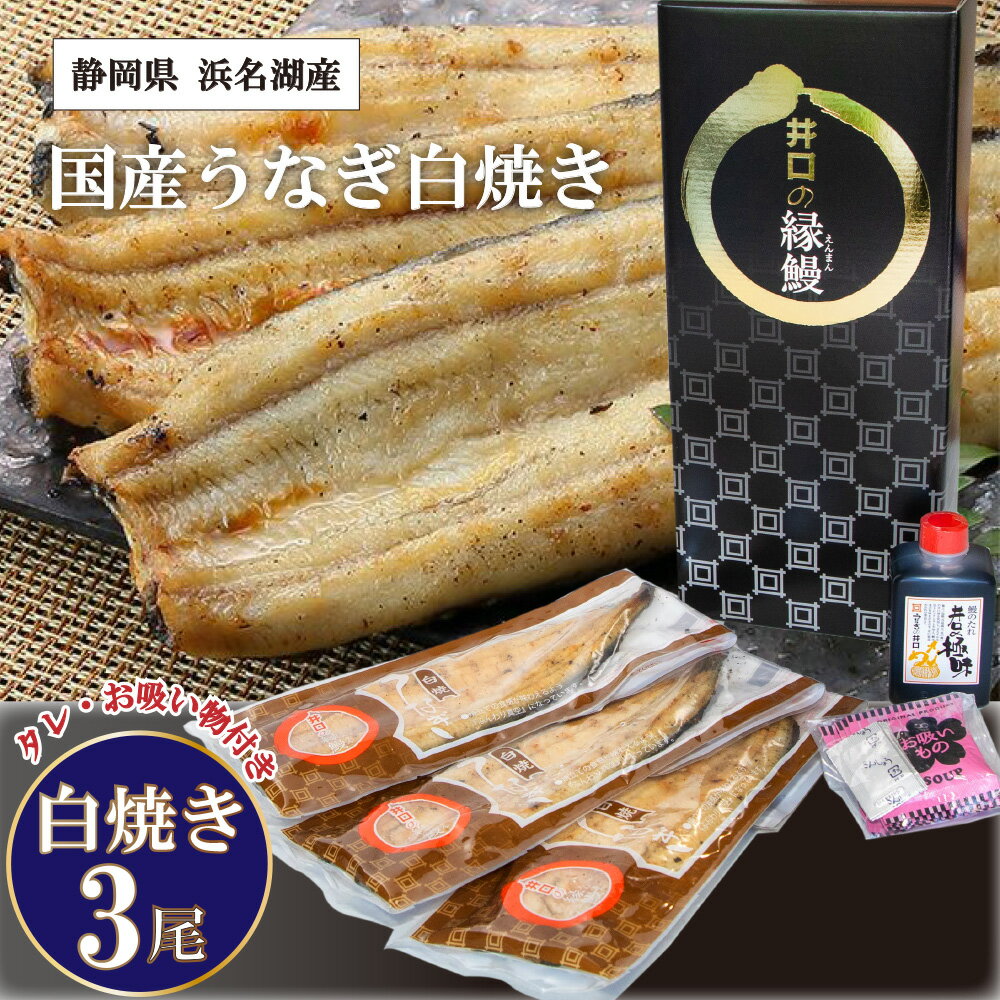 白焼き 【送料無料・産地直送】うなぎ白焼 3本 敬老の日 国産 うなぎの蒲焼 静岡県産 内祝い 贈りもの うなぎの白焼き 贈答 お祝い プレゼント メロンショップマエシマ 贈り物 ギフト お中元