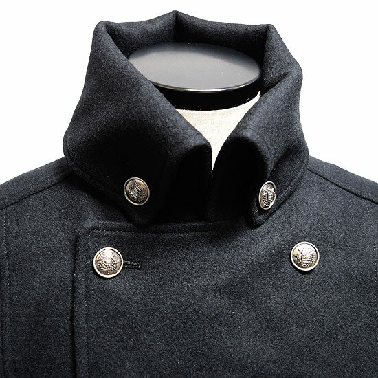 ナポレオンコート 送料無料 個性的 メンズ ブランドメンズファッション Pコート ナポレオンコート メンズファッション コート ジャケット ホスト ハイネック 新作 タートル お兄系 ピーコート メンズファッション 変形 ピーコート メンズ 冬 ブラック 黒 お兄系 V系