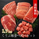 宮崎 国産 ブランド豚 おためし食べ比べセット 豚肉 1.7kg 1kg超 ロース バラ モモ しゃぶしゃぶ ステーキ 焼き肉に 詰め合わせ 盛り合わせ 送料無料 冷凍食品 焼肉 2kg未満 お肉 ギフト