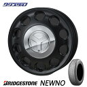 新品 155/65R14 2022年製 BRIDGESTONE ブリヂストン NEWNO ニューノ タイヤ アルミホイール 4本セット PIEDINO ピエディーノ 1445+45 4/100 14インチ 4.5J +45 ホール数:4 PCD:100 ブラック 黒