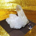 【プレミアクラス】水晶原石クラスター 大型サイズ(重さ655g 高さ約9cm 横幅約12cm 奥行約9cm ブラジル産)【台座なし】完全天然石 写真現品販売