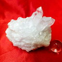 【スタンダードクラス】水晶原石クラスター 中型サイズ(重さ455g 高さ約8.1cm 横幅約9.5cm 奥行約6.8cm ブラジル産)【台座なし】完全天然石 写...