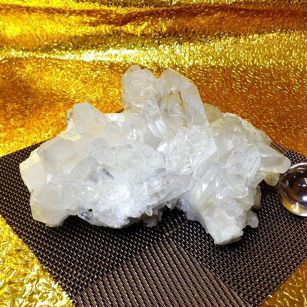  プレミアクラス 水晶原石クラスター 大型サイズ（重さ543g 高さ約6.6cm...