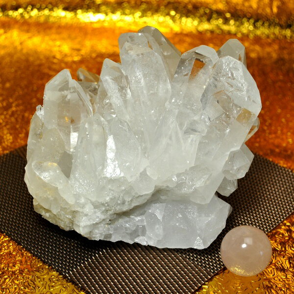  プレミアクラス 水晶原石クラスター 特大サイズ（重さ1108g 高さ約9cm ...