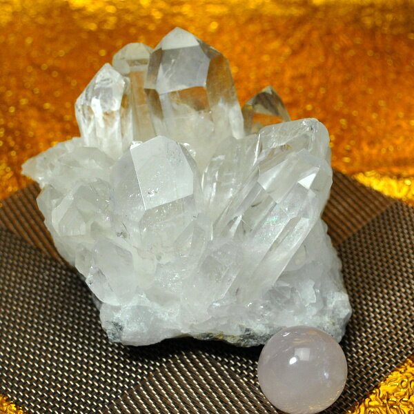  プレミアクラス 水晶原石クラスター 大型サイズ（重さ626g 高さ約7.5cm...