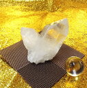 【プレミアクラス】水晶原石クラスター 小型サイズ(重さ164g 高さ約6.1cm 横幅約6.5cm 奥行約5cm ブラジル産)【台座なし】完全天然石 写真現品販...