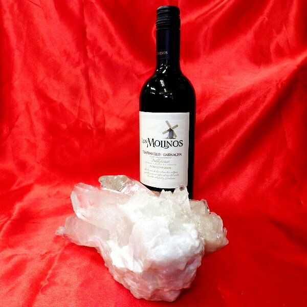 【スタンダードクラス】水晶原石クラスター 超特大サイズ（重さ2134g 高さ約10.5cm 横幅約19.5cm 奥行約12.5cm ブラジル産）【台座なし】完全天然石 写真現品販売