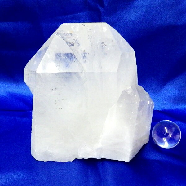  Bクラス 水晶原石クラスター 特大サイズ（重さ1450g 高さ約11.5cm 横幅...