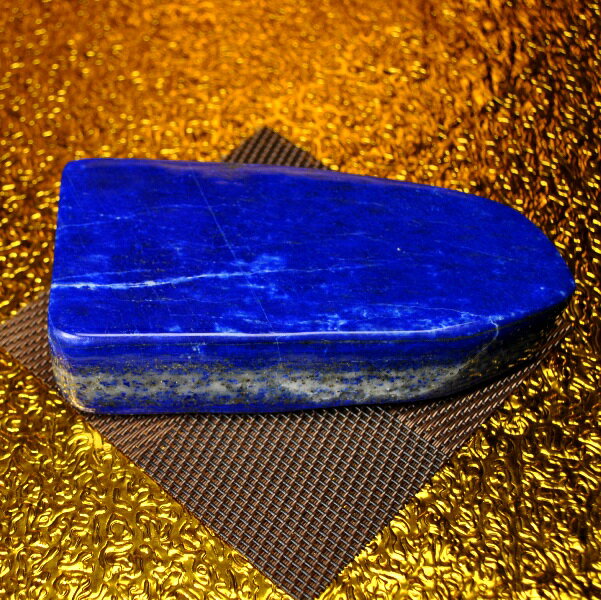  最高品質  ラピスラズリ原石（重さ365g 横幅12cm 高さ2cm 奥行7cm 完全...