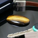タイガーアイ(虎目石)カボション(最高品質クラス 完全天然石・40mm×30mm 厚さ6mm 約10g 持ち歩き用袋付)※写真と同等の商品をお届けします