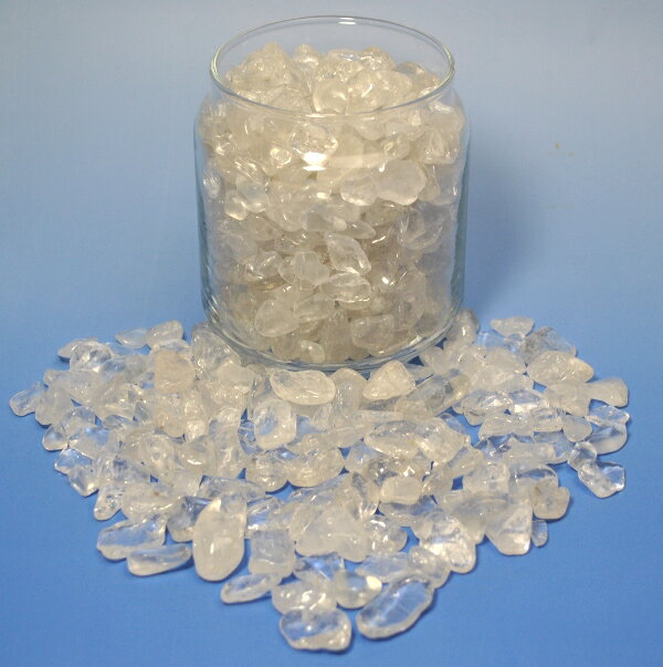  人工加工をしていない完全天然のブラジル産本水晶 中粒サイズ さざれ水...