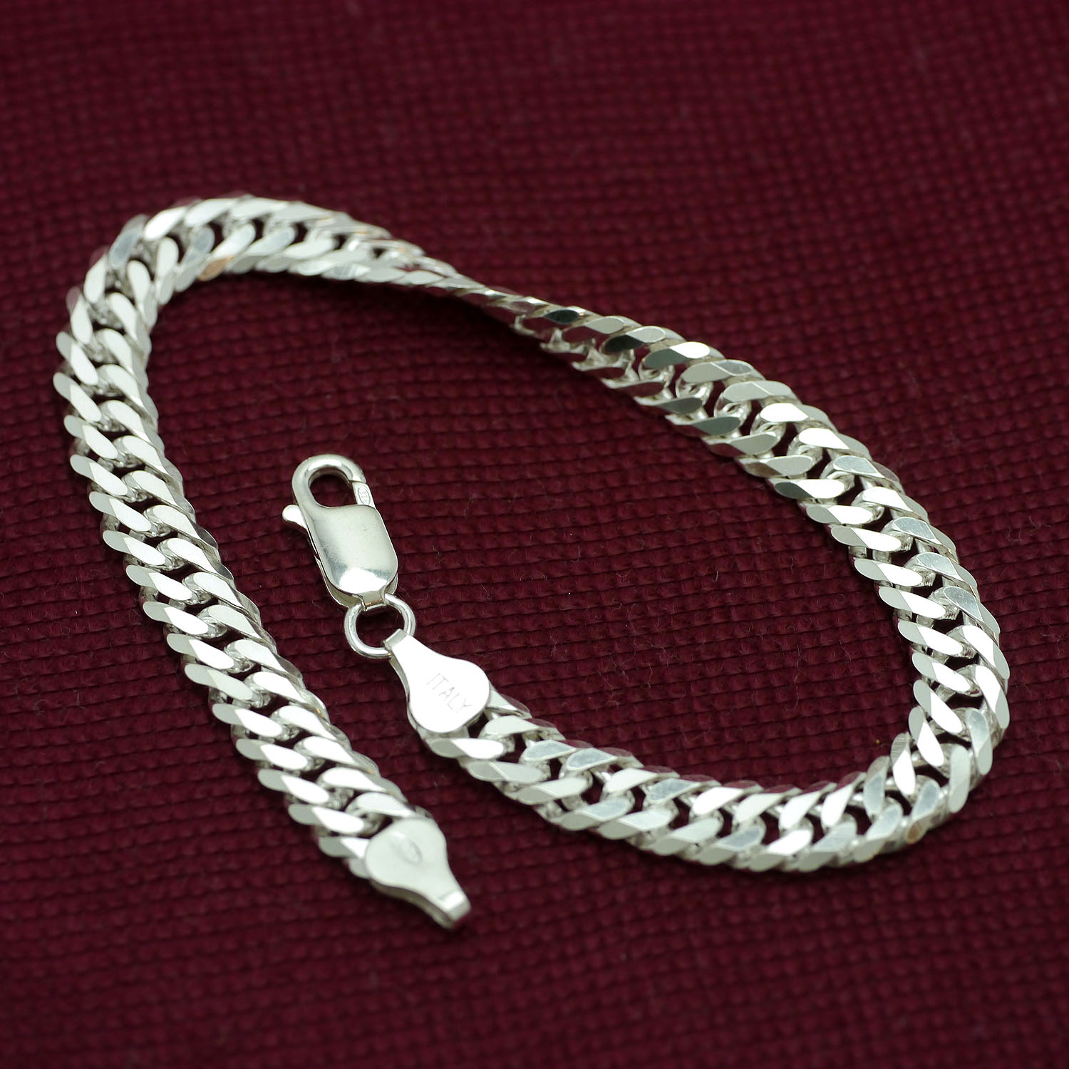 �����ꥢ�� ����С�925 ���֥� ��ʿ �֥쥹��å� ��� ra [�俧 6�̥��å� ��6mm ��2mm][Ĺ19cm 20cm] ����å׼� (���� ����...