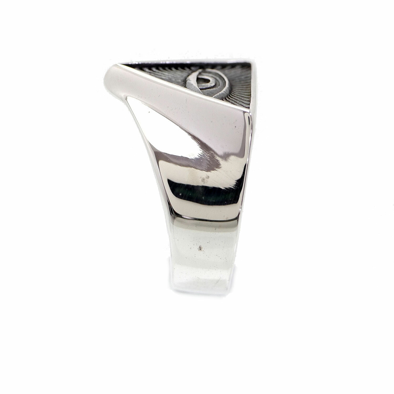 シルバー925 プロビデンスの目 ピラミッド リング メンズ ko [15号 19号 21号] (万物を見通す目 指輪 真実の目 三角 フリーメイソン フリーメーソン シンボル マーク シルバーアクセサリー 都市伝説 シンプル アイ) 2