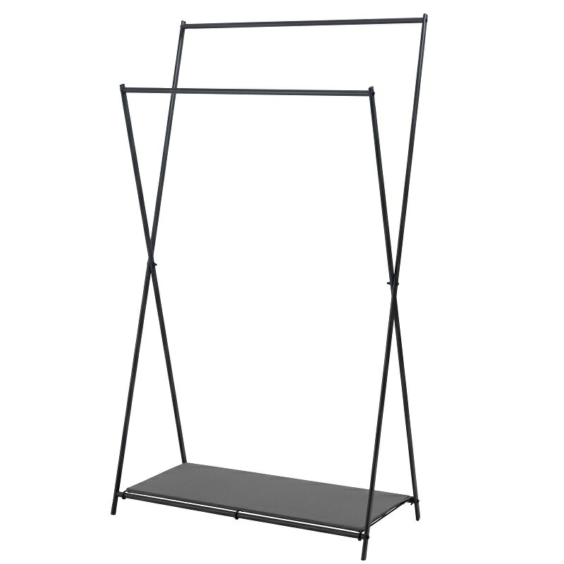 ハンガーラック スリム 折りたたみ ハンガー 収納 洋服掛け スタンド スチールラック 衣類収納 コンパクト 軽量 おしゃれ シンプル ホワイト グレー