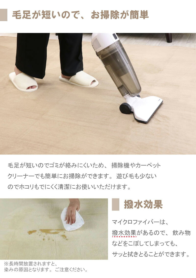 ラグ 洗える 140cm ラグマット 滑り止め付き 西海岸 絨毯 マット 北欧 カーペット対応 おしゃれ 円形 ウォッシャブル 洗える ラグ 春 夏 リビング オールシーズン 床暖房対応 1人暮らし 新生活 cs-interior-10035023 C・Sインテリア サンプル画像3