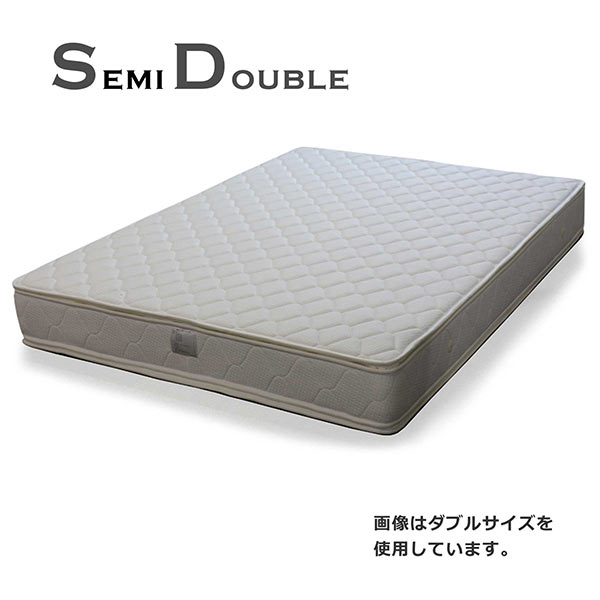 マットレス ポケットコイルマットレス セミダブル ファブリック 布製 シンプル ホワイト 白色 ベッド セミダブルマット ポケットマット SDマット