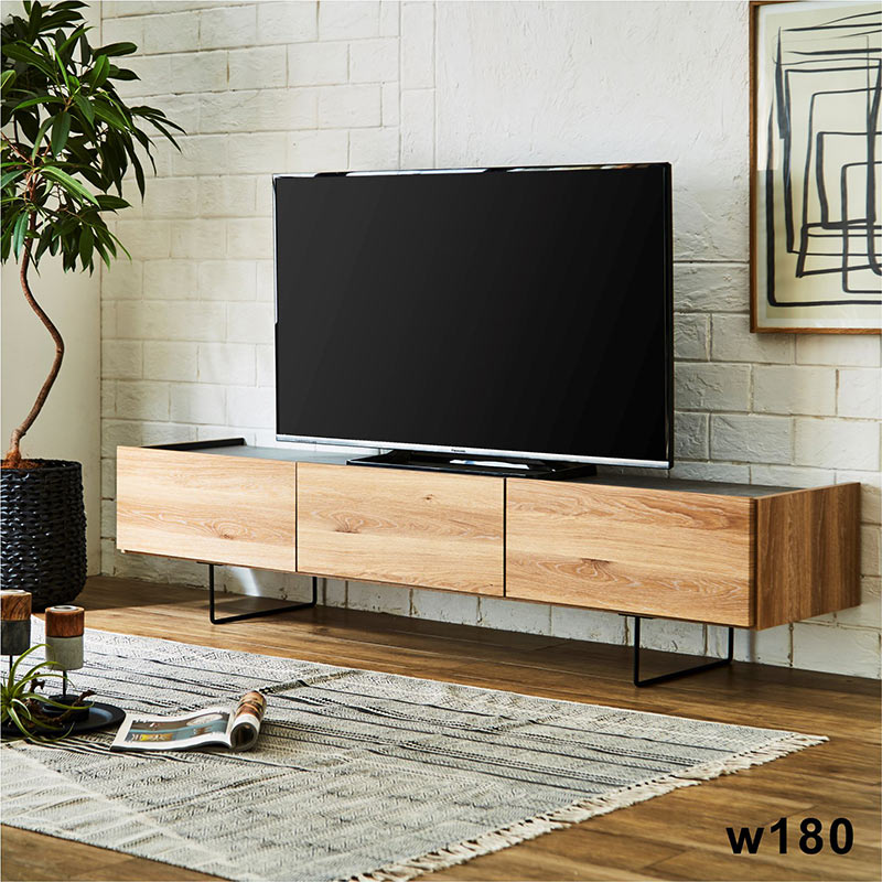 テレビボード 180 日本製 ローボード 幅180 脚付き 大川家具 セラミック風 木目調 アイアン テレビ台 ロータイプ 大量収納 引出収納 ナチュラル ブラウン グレー お掃除ロボット おしゃれ 北欧風 モダン スタイリッシュ 高級感 国産