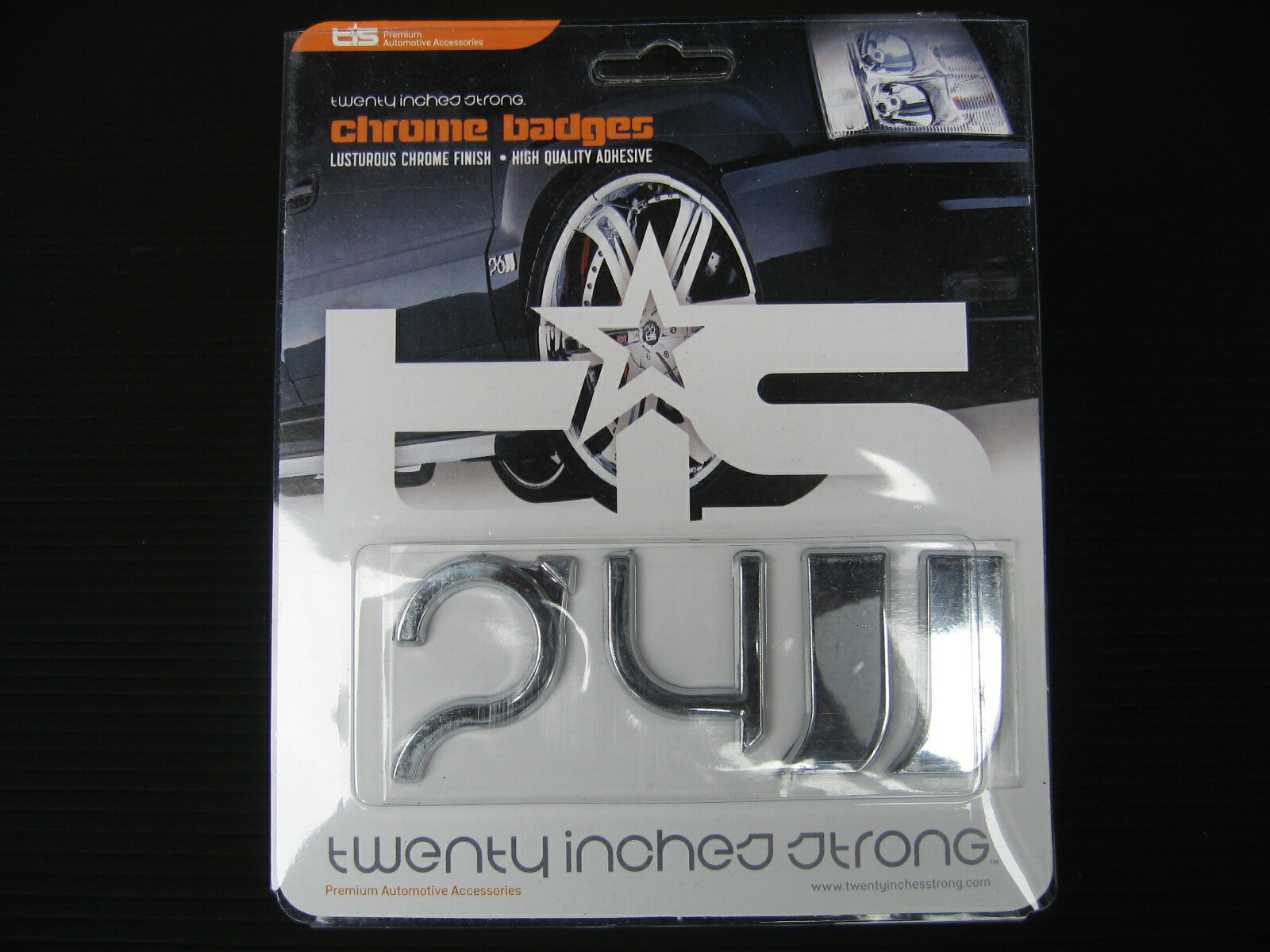 【メール便送料無料】TIS 24IIエンブレム（CROME)（DUBグッズ）