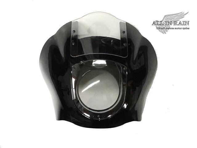 Rakuten - ALL-IN-RAIN ■高品質■ ハーレー ヘッドライト　フェアリングカバー ヘッドライトカバー (hf006-bkcl) for harley XL1200/883 FXR/Dyna