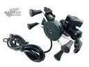 ALL-IN-RAIN■高品質■バイク用携帯充電ホルダー USB付 Motorcycle mobile charge holder