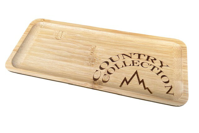 カントリーコレクション ソロキャンプ用木製食器 木製 盛り付け用 長方形 プレート-Lsize-
