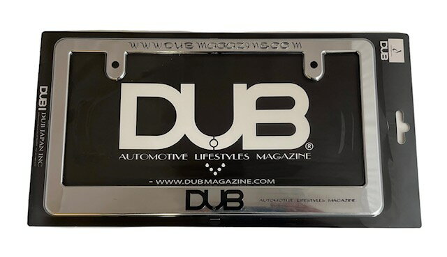 ■DUBナンバーフレーム（CROME)DUBグッズ