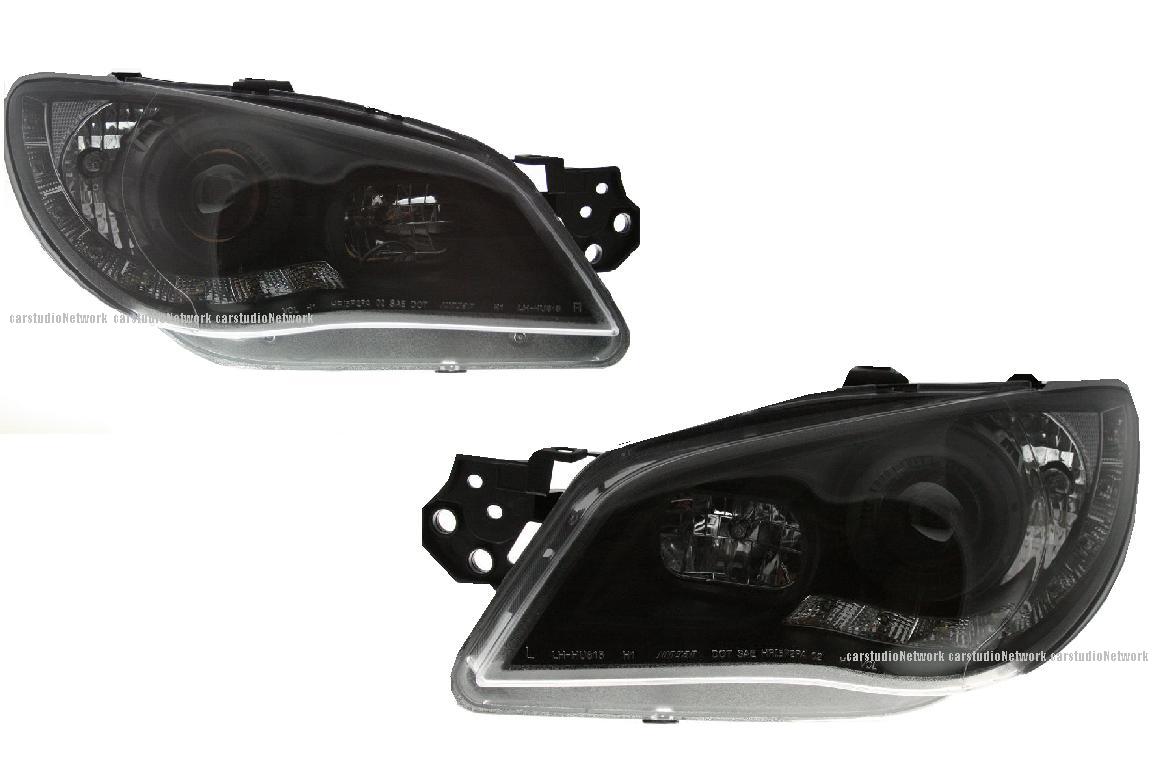 06-07 GD・GG系インプレッサ用DRLヘッドライトブラック　WRX