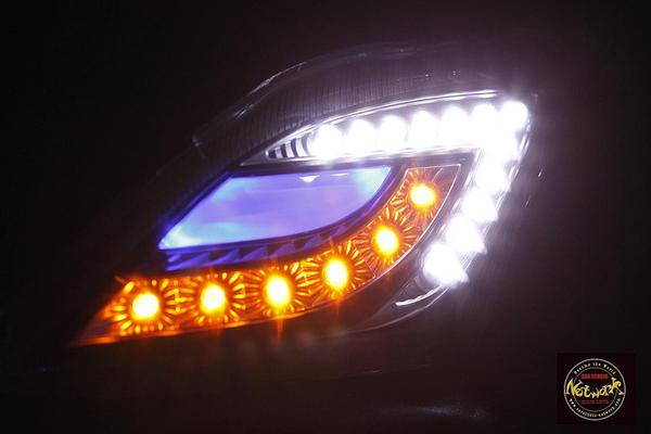 龍鬼眼汎用LEDウインカーキットスモークレンズカスタム用・埋め込み