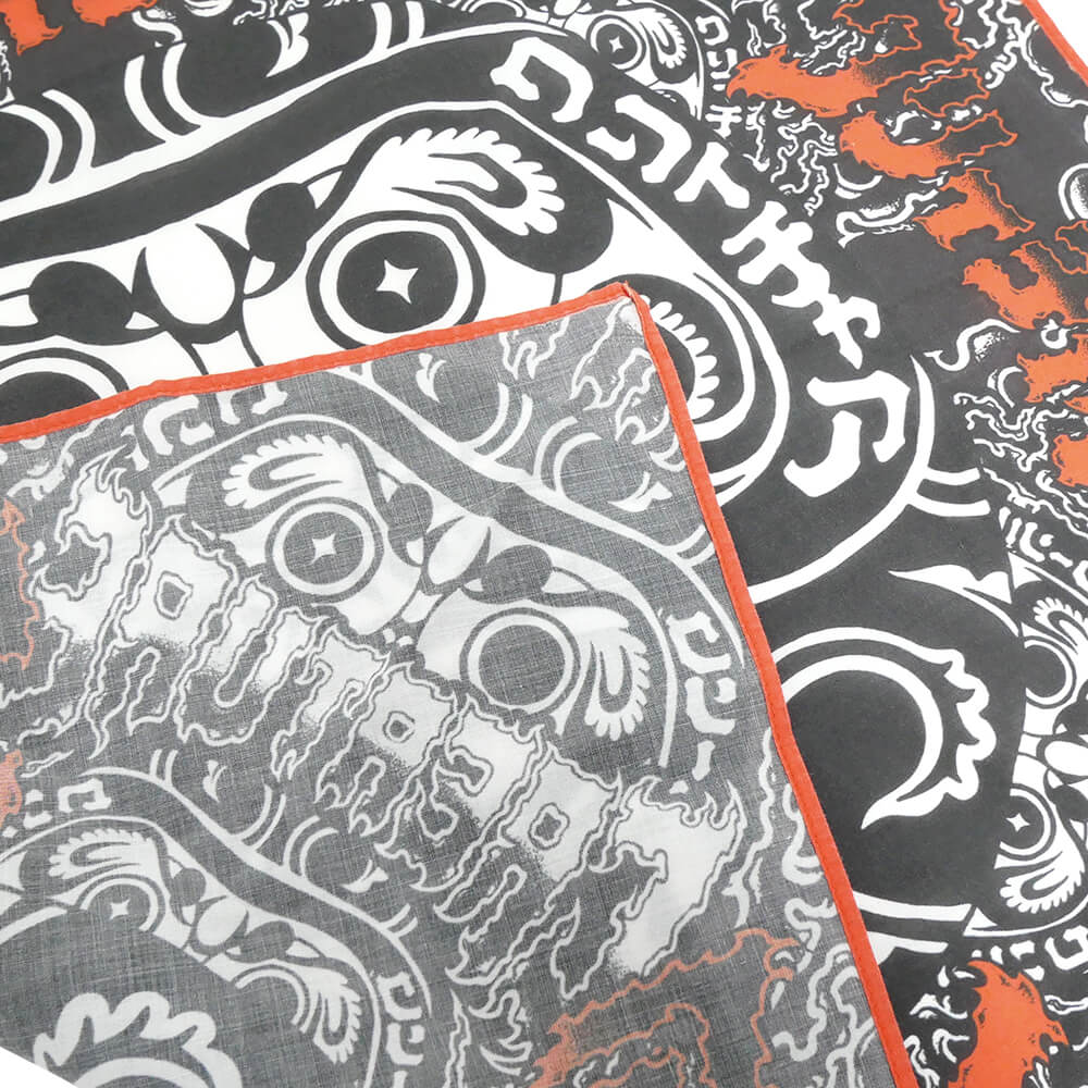 CREATURE BANDANA クリーチャー バンダナ FORTUNE BANDANA BLACK スケートボード スケボー