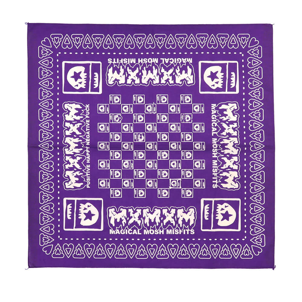 【セール】MAGICAL MOSH MISFITS BANDANA マジカルモッシュミスフィッツ バンダナ BANDANA PURPLE スケートボード スケボー