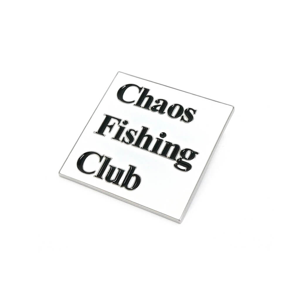 CHAOS FISHING CLUB BADGE եå󥰥 Хå LOGO PINS WHITE ȥܡ ܡ