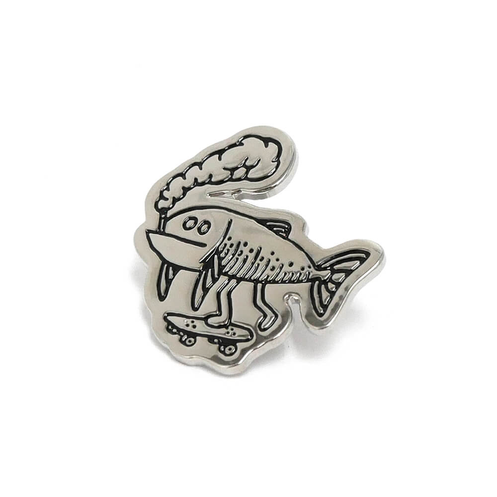 CHAOS FISHING CLUB BADGE եå󥰥 Хå OSAKANAKUN PINS SILVER ȥ...