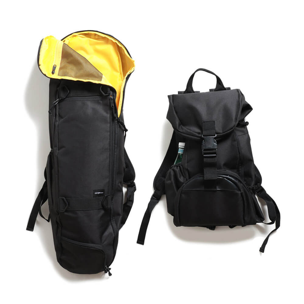 ESCAPO.TOKYO SKATE BAG エスカポ スケートボードバッグ E16-BKLY BLACK/LIGHT YELLOW スケートボード ..