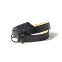 TIGHTBOOTH（TBPR）BELT タイトブース ベルト LEATHER LOGO BELT BLACK スケートボード スケボー