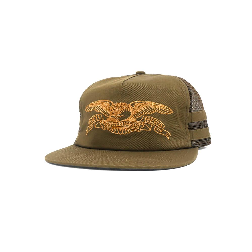 Rakuten - ANTIHERO MESHCAP アンチヒーロー メッシュキャップ BASIC EAGLE SNAPBACK TRUCKER BROWN/BROWN スケートボード スケボー