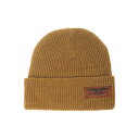 ANTIHERO KNITCAP アンチヒーロー ニットキャップ STOCK EAGLE LABEL CUFF BEANIE LIGHT BROWN/BLACK スケートボード スケボー