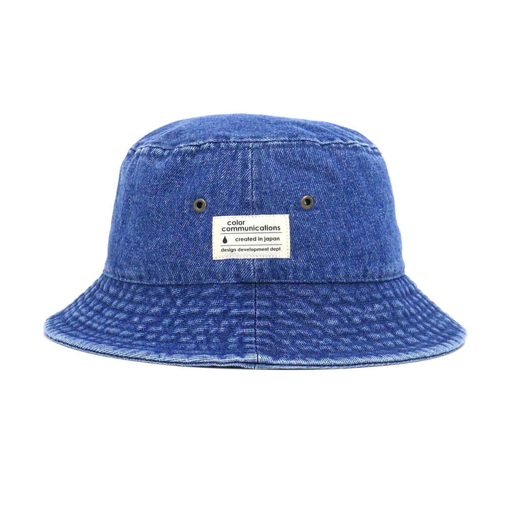COLOR COMMUNICATIONS HAT カラーコミュニケーションズ ハット COTTON TAG BUCKET DENIM BLUE DENIM スケートボード スケボー