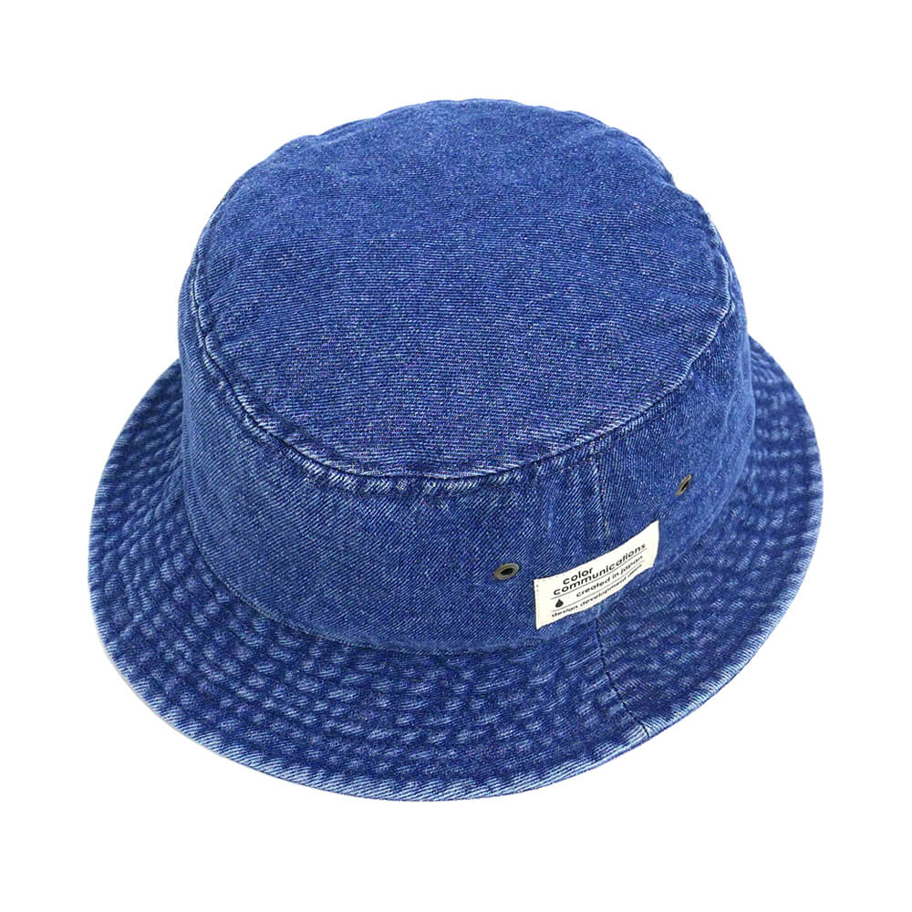 COLOR COMMUNICATIONS HAT カラーコミュニケーションズ ハット COTTON TAG BUCKET DENIM BLUE DENIM スケートボード スケボー