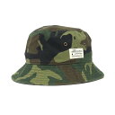 COLOR COMMUNICATIONS HAT カラーコミュニケーションズ ハット COTTON TAG BUCKET WOODLAND CAMO スケートボ...