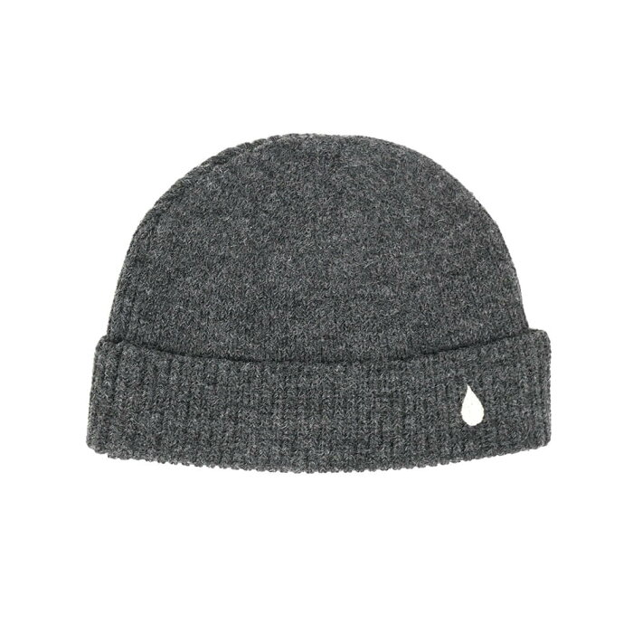 COLOR COMMUNICATIONS KNITCAP カラーコミュニケーションズ ニットキャップ DRIP EMB WOOL CUFF CHARCOAL スケートボード スケボー