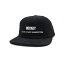HOCKEY CAP ホッケー キャップ SIDE ONE CORDUROY SNAPBACK BLACK スケートボード スケボー