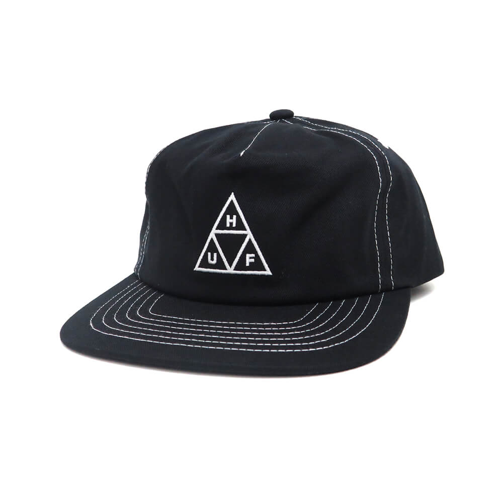楽天スケートボードのCALIFORNIASTREET（セール）HUF CAP ハフ キャップ HUF SET TT SNAPBACK BLACK/WHITE スケートボード スケボー