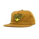 KROOKED CAP クルキッド キャップ BIRD LIGHTENING SNAPBACK TAN スケートボード スケボー